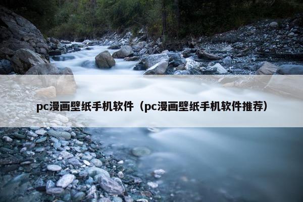 pc漫画壁纸手机软件（pc漫画壁纸手机软件推荐）