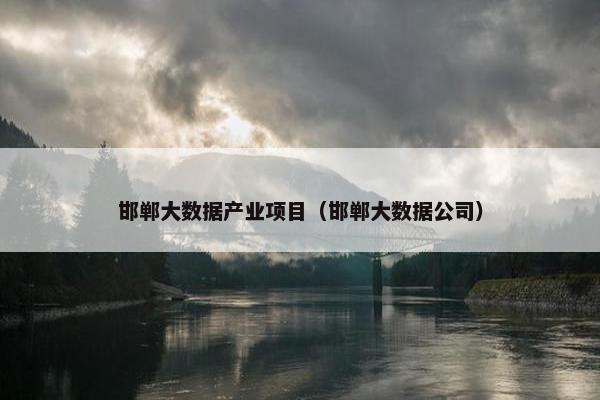 邯郸大数据产业项目（邯郸大数据公司）