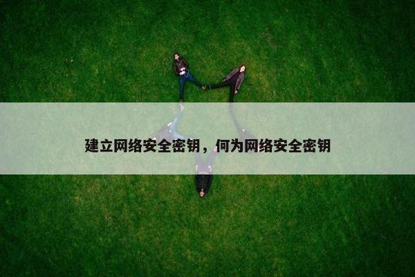 建立网络安全密钥，何为网络安全密钥