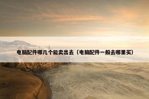 电脑配件哪几个能卖出去（电脑配件一般去哪里买）