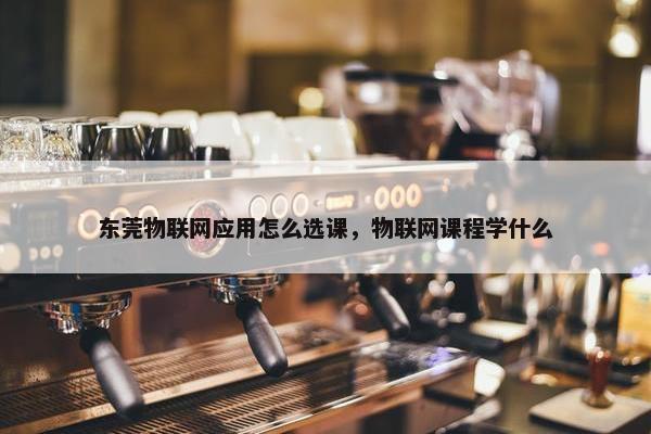 东莞物联网应用怎么选课，物联网课程学什么