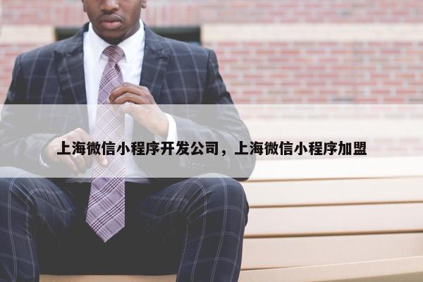上海微信小程序开发公司，上海微信小程序加盟