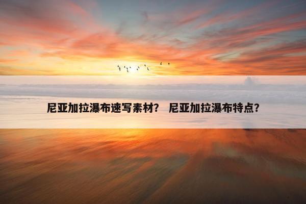 尼亚加拉瀑布速写素材？ 尼亚加拉瀑布特点？
