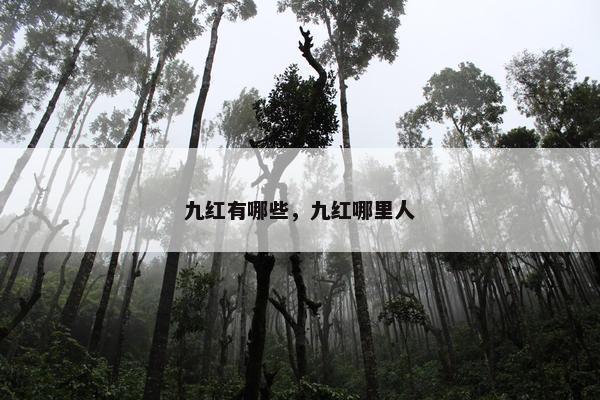 九红有哪些，九红哪里人
