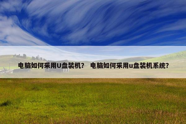电脑如何采用U盘装机？ 电脑如何采用u盘装机系统？