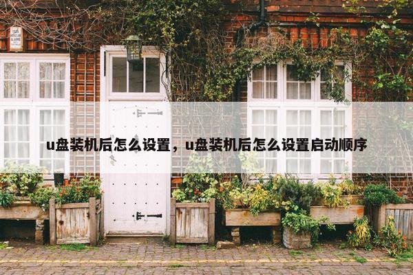 u盘装机后怎么设置，u盘装机后怎么设置启动顺序