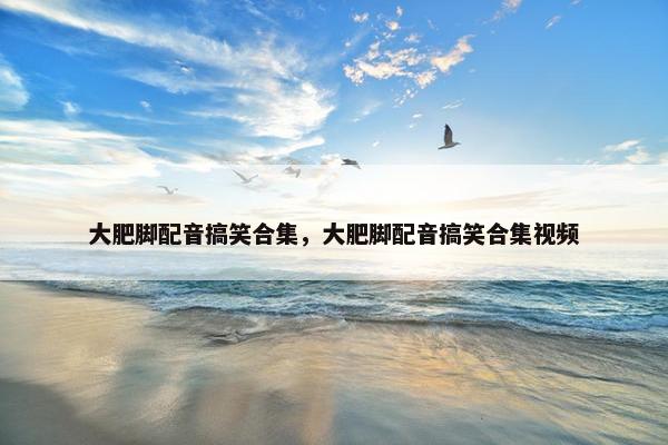 大肥脚配音搞笑合集，大肥脚配音搞笑合集视频
