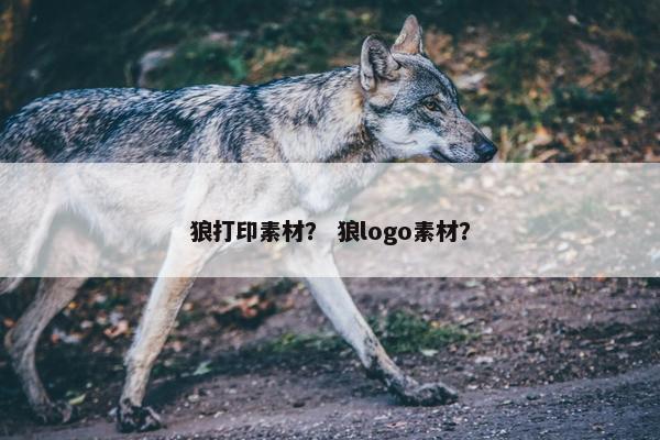 狼打印素材？ 狼logo素材？