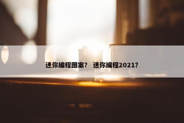 迷你编程图案？ 迷你编程2021？