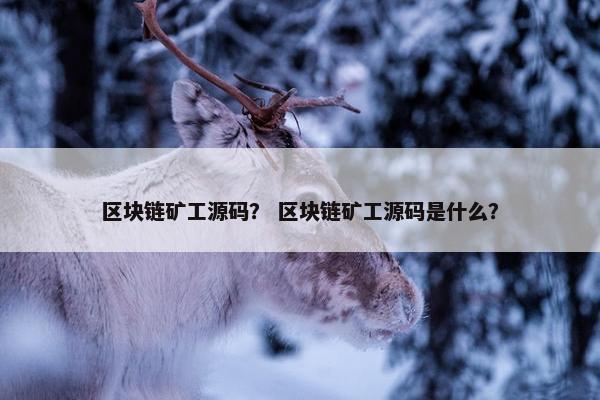 区块链矿工源码？ 区块链矿工源码是什么？