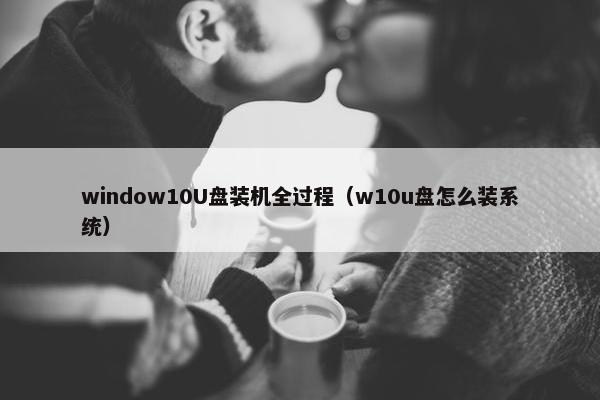 window10U盘装机全过程（w10u盘怎么装系统）