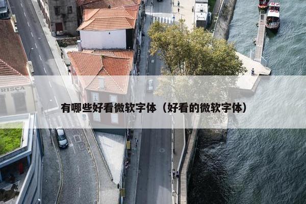 有哪些好看微软字体（好看的微软字体）