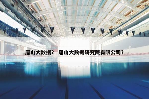 唐山大数据？ 唐山大数据研究院有限公司？