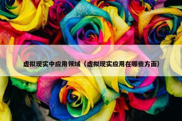 虚拟现实中应用领域（虚拟现实应用在哪些方面）