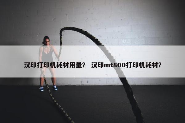 汉印打印机耗材用量？ 汉印mt800打印机耗材？