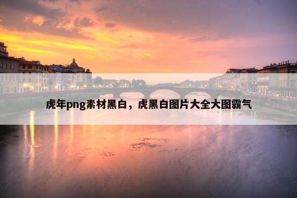 虎年png素材黑白，虎黑白图片大全大图霸气