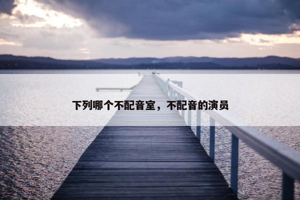 下列哪个不配音室，不配音的演员