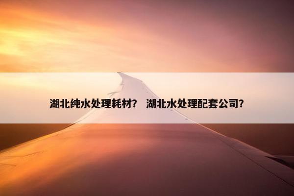 湖北纯水处理耗材？ 湖北水处理配套公司？
