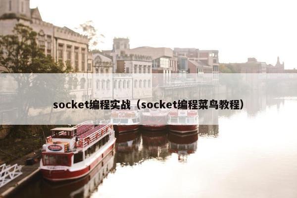 socket编程实战（socket编程菜鸟教程）