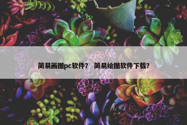 简易画图pc软件？ 简易绘图软件下载？