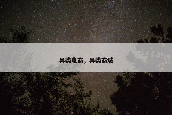 异类电商，异类商城