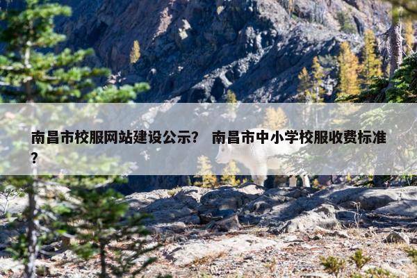 南昌市校服网站建设公示？ 南昌市中小学校服收费标准？