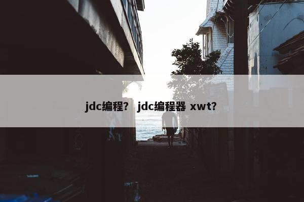 jdc编程？ jdc编程器 xwt？