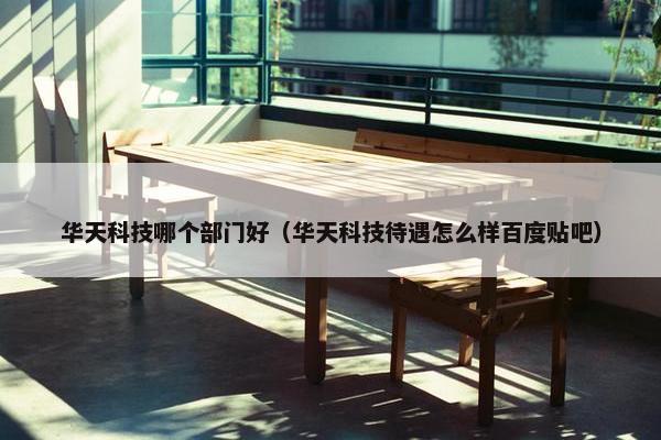 华天科技哪个部门好（华天科技待遇怎么样百度贴吧）