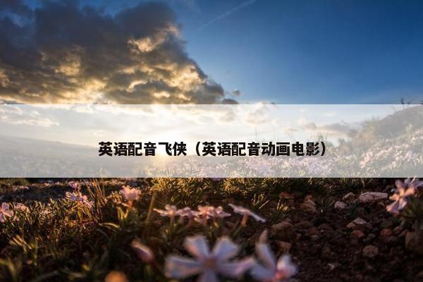 英语配音飞侠（英语配音动画电影）
