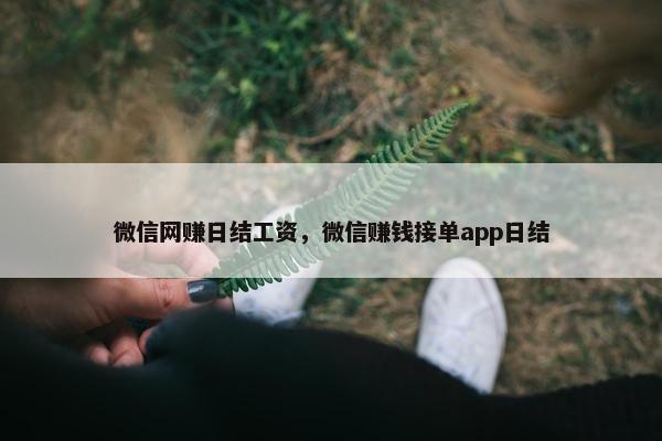 微信网赚日结工资，微信赚钱接单app日结