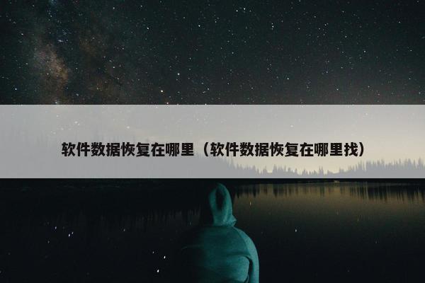 软件数据恢复在哪里（软件数据恢复在哪里找）