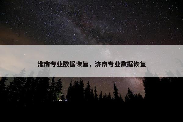 淮南专业数据恢复，济南专业数据恢复