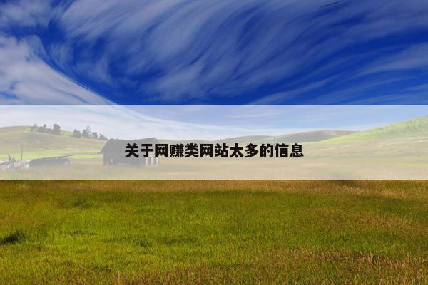 关于网赚类网站太多的信息