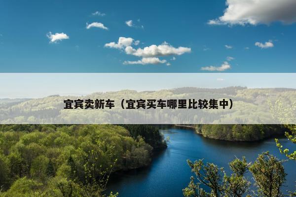 宜宾卖新车（宜宾买车哪里比较集中）