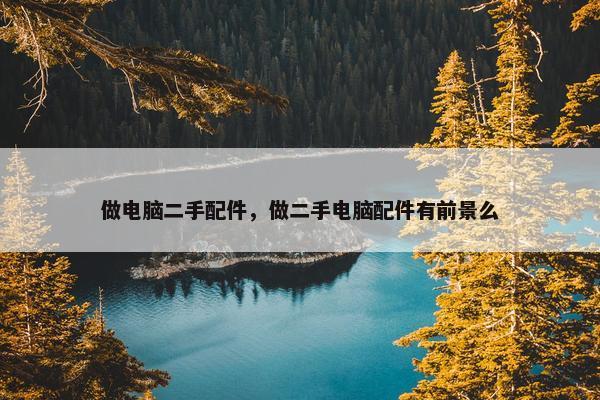 做电脑二手配件，做二手电脑配件有前景么