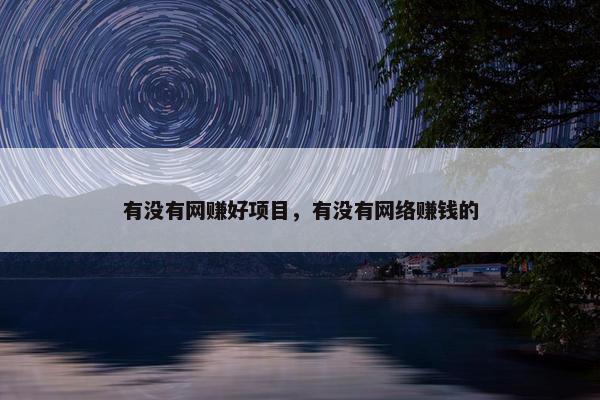 有没有网赚好项目，有没有网络赚钱的