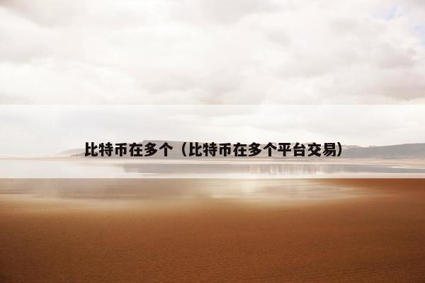 比特币在多个（比特币在多个平台交易）