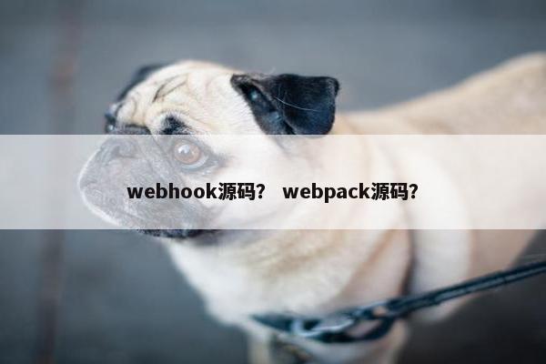 webhook源码？ webpack源码？