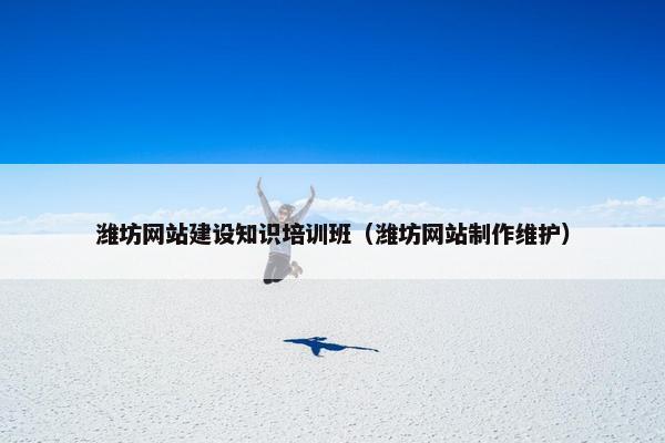 潍坊网站建设知识培训班（潍坊网站制作维护）