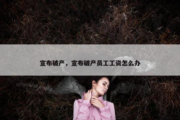 宣布破产，宣布破产员工工资怎么办