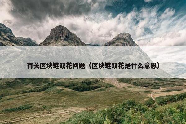 有关区块链双花问题（区块链双花是什么意思）