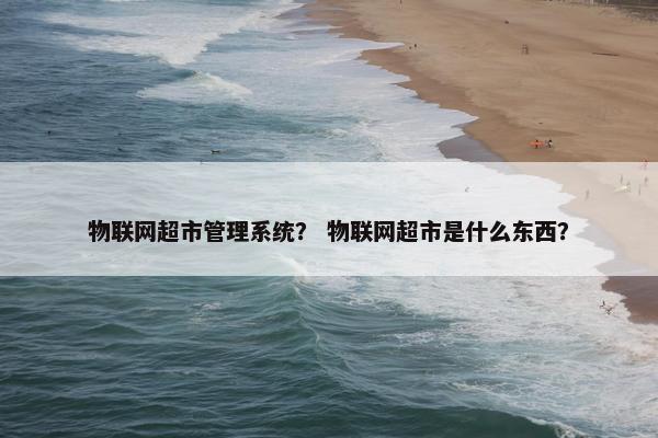 物联网超市管理系统？ 物联网超市是什么东西？