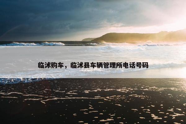 临沭购车，临沭县车辆管理所电话号码