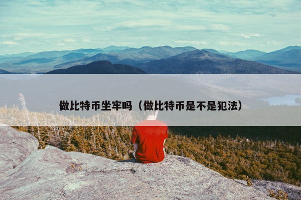 做比特币坐牢吗（做比特币是不是犯法）