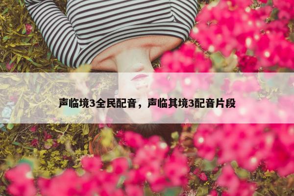 声临境3全民配音，声临其境3配音片段