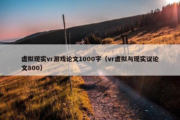 虚拟现实vr游戏论文1000字（vr虚拟与现实议论文800）