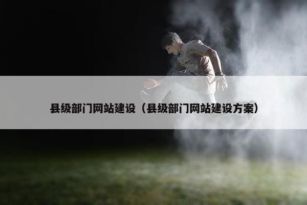 县级部门网站建设（县级部门网站建设方案）