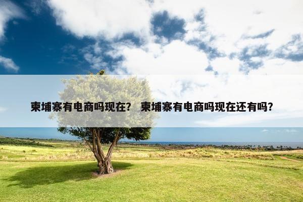 柬埔寨有电商吗现在？ 柬埔寨有电商吗现在还有吗？