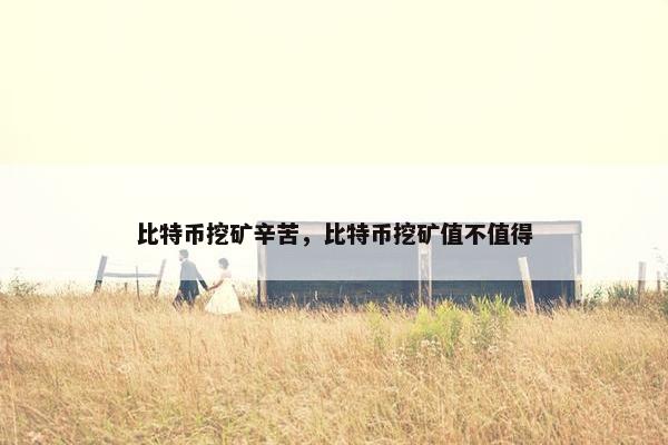 比特币挖矿辛苦，比特币挖矿值不值得