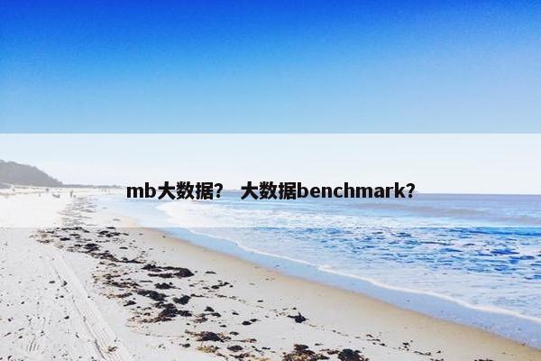 mb大数据？ 大数据benchmark？
